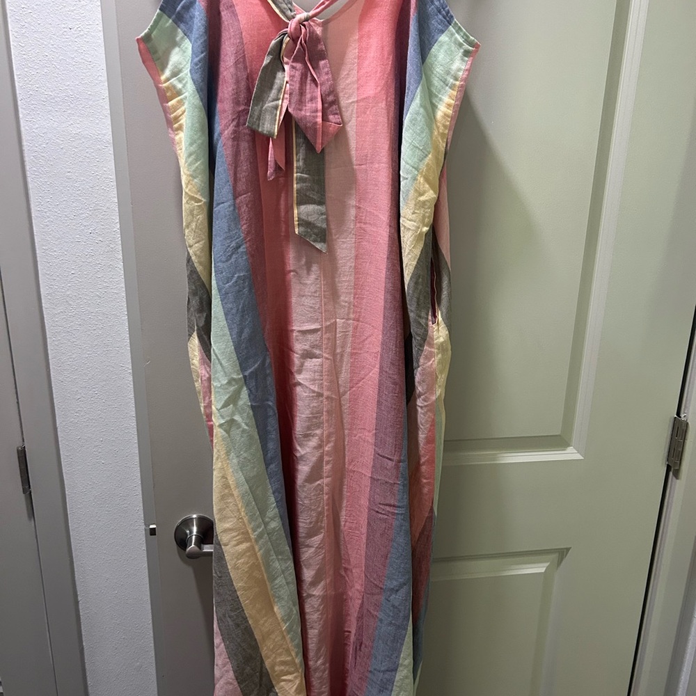 Pink Chicken Colorful Striped Maxi Dress - Picture 2 of 3